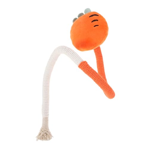 BESTonZON Katze Beißende Seilspielzeug Katzen Beißen Kauspielzeug Für Katzen Katzenspielzeug Necken Katze Neckendes Seil Cartoon-katzenspielzeug Orange Baumwollseil BESTonZON Katze Beißende Seilspielzeug Katzen Beißen Kauspielzeug Für Katzen Katzenspielzeug Necken Katze Neckendes Seil Cartoon-katzenspielzeug Orange Baumwollseil von BESTonZON