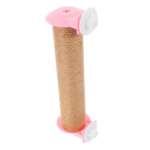 BESTonZON Katze Kratzt Katzenkratzerpfosten Für Große Katzen Kratzbaum Ersatz Kitten-beißspielzeug Für Wohnungskatzen Katzenkletterer Katzenkratzer Post Kätzchenspielzeug Rosa Jute von BESTonZON
