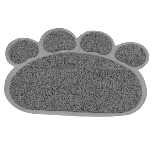 BESTonZON Katze Streumatte Leckageschutz rutschfest Waschbar Katzenklo Matte für Katzenstreu und Futterplatz Multifunktionale Haustier Fütterungsmatte von BESTonZON