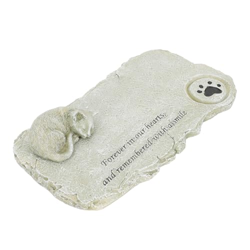 BESTonZON Katzen Gedenkstein DIY Harzhandwerk Entzückende Katzenstatue Für Garten Personalisierbar Mit Gedenkworten Tröstendes Für Haustierbesitzer Für Erinnerung BESTonZON Katzen Gedenkstein DIY Harzhandwerk Entzückende Katzenstatue Für Garten Personalisierbar Mit Gedenkworten Tröstendes Für Haustierbesitzer Für Erinnerung von BESTonZON