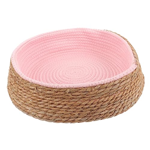 BESTonZON Katzen und Hundeschlafmatte aus Hochwertigem Rattan Langlebig und Bequem für Kleine Haustiere Ausruhen und Handgefertigt BESTonZON Katzen und Hundeschlafmatte aus Hochwertigem Rattan Langlebig und Bequem für Kleine Haustiere Ausruhen und Handgefertigt von BESTonZON