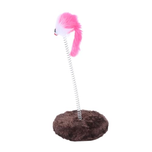 BESTonZON Katzenbecher Katzenspielzeug Katzenangel Katzenmaus Katzenangel Hellbrauner Plüsch Zufällige Farbe Zufällige Farbe von BESTonZON