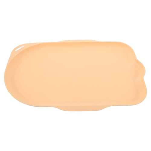 BESTonZON Katzenfuttermatte, Futternapf-Tischset für Hunde, wasserdichte Futtermatte, rutschfest, schnelltrocknend, Wasserspender für Haustiere, Futtertablett für Hunde und Katzen, Gelb von BESTonZON