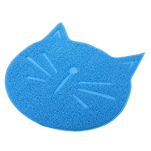 BESTonZON Katzenfuttermatte rutschfeste Wiederverwendbare Matte für Katzen und Welpen Blau Einfach zu Reinigen für Wassernapf und Futterstation BESTonZON Katzenfuttermatte rutschfeste Wiederverwendbare Matte für Katzen und Welpen Blau Einfach zu Reinigen für Wassernapf und Futterstation von BESTonZON