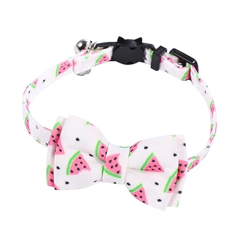 BESTonZON Katzenhalsband Mit Glocke Im Fruchtigen Design Verstellbar Für Leuchtende Anzulegen Für Partys Und Für Ihre von BESTonZON
