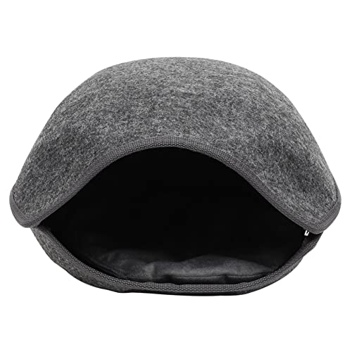 BESTonZON Katzenhaus Fischmaul Design Atmungsaktives Filz Katzenbett Stabiles Kratzfestes Haustiernest für Katzen und Kleine Hunde Komfortables Halboffenes Kuschelnest Dunkelgrau BESTonZON Katzenhaus Fischmaul Design Atmungsaktives Filz Katzenbett Stabiles Kratzfestes Haustiernest für Katzen und Kleine Hunde Komfortables Halboffenes Kuschelnest Dunkelgrau von BESTonZON