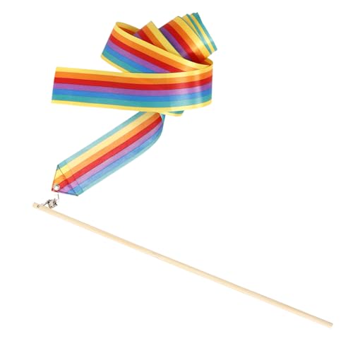 BESTonZON Cat Teaser Spielzeug Interaktive Regenbogen Katzenangel Mit Buntem Band Langlebig Und Robust Für Indoor-Katzen Und Beschäftigen BESTonZON Cat Teaser Spielzeug Interaktive Regenbogen Katzenangel Mit Buntem Band Langlebig Und Robust Für Indoor-Katzen Und Beschäftigen von BESTonZON