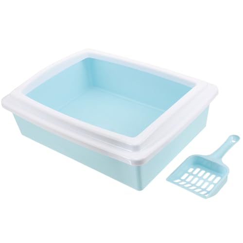 BESTonZON Katzentoilette Mit Abnehmbaren Hochrand Und Praktischer Wasserdichtes Material Offene Oberseite Für Optimale Luftzirkulation Für Katzen Und Kleine BESTonZON Katzentoilette Mit Abnehmbaren Hochrand Und Praktischer Wasserdichtes Material Offene Oberseite Für Optimale Luftzirkulation Für Katzen Und Kleine von BESTonZON