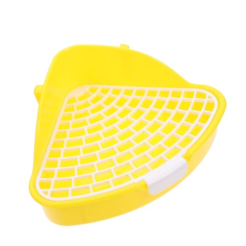 BESTonZON Katzentoilette für Kleintiere Dreieckige Toilette für Kaninchen Meerschweinchen und Hamster Langlebig Leicht zu Reinigen für Tierkäfige Gelb BESTonZON Katzentoilette für Kleintiere Dreieckige Toilette für Kaninchen Meerschweinchen und Hamster Langlebig Leicht zu Reinigen für Tierkäfige Gelb von BESTonZON