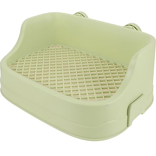 BESTonZON Katzentoilette für Kleintiere Eckhasen Katzentoilette für Hamster Ratten und Hochwertige Haustiertoilette mit Gitterdesign für Wohnzimmer und Schlafzimmer von BESTonZON