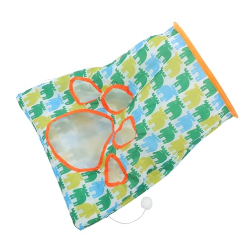 BESTonZON Katzentunnel mit Plüschball Interaktives Katzenröhrchen für Kätzchen und Kleine Tiere Dekorativ Langlebig Geeignet für Katzen Kaninchen Hamster Fördert Spielerischen von BESTonZON
