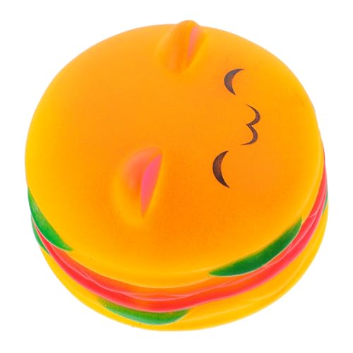 BESTonZON Kauspielzeug für Haustiere Quietschspielzeug Hundezahnbürste hundefutter Plüsch Burger Beißspielzeug Hamburger -Haustierkauspielzeug Vinyl Yellow BESTonZON Kauspielzeug für Haustiere Quietschspielzeug Hundezahnbürste hundefutter Plüsch Burger Beißspielzeug Hamburger -Haustierkauspielzeug Vinyl Yellow von BESTonZON