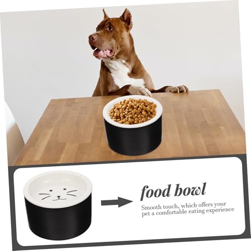 BESTonZON Keramik Futternapf mit Großer Kapazität und Rutschfestem Design Praktischer Futternapf und Wassernapf für Hunde und Katzen Langlebiger Leichter Reinigung für Haustierfütterung zu von BESTonZON