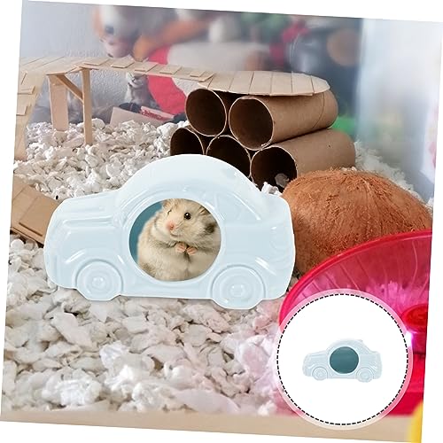 BESTonZON Keramik Hamsterhaus Auto Form Kühlendes Versteck für Zwerghamster Sommer Haustiernest Schlafplatz Sicher und Dekorativ Geeignet für Kleine Haustiere und Meerschweinchen BESTonZON Keramik Hamsterhaus Auto Form Kühlendes Versteck für Zwerghamster Sommer Haustiernest Schlafplatz Sicher und Dekorativ Geeignet für Kleine Haustiere und Meerschweinchen von BESTonZON