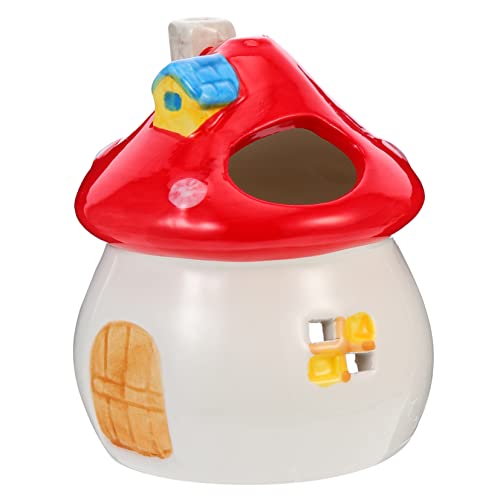BESTonZON Keramik Schlafnest Hamster Kleintier Versteck Indoor Chinchilla Nest Pilz Kleintiere Nest Bett Haus Chinchilla Schlafnest Rote Keramik BESTonZON Keramik Schlafnest Hamster Kleintier Versteck Indoor Chinchilla Nest Pilz Kleintiere Nest Bett Haus Chinchilla Schlafnest Rote Keramik von BESTonZON