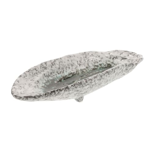 BESTonZON Keramik Schmetterlings Bienentränke Gartendeko mit Großer Kapazität Stilvolles Grünes Design Wetterfestes Vogeltränke tablett für Outdoor Bienen und Schmetterlinge von BESTonZON