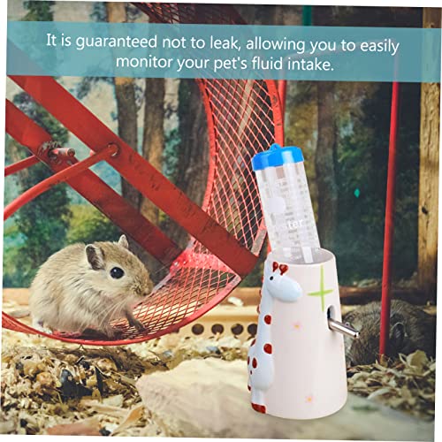 BESTonZON Keramik Trinkflaschenhalter für Kleintiere Stabiles Umweltfreundliches Keramikgestell Passend für Hamster und Andere Haustier Wasserflaschen rutschfest und Langlebig Blaue von BESTonZON