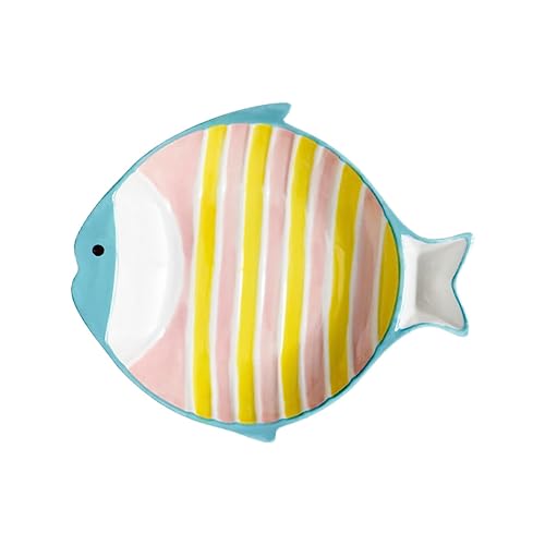 BESTonZON Keramische Katzenschüssel Fischform Wassernapf für Katzen Langlebiges und Sicheres Katzenzubehör zu Reinigen für Futter und Wasser mit Rutschfester Basis BESTonZON Keramische Katzenschüssel Fischform Wassernapf für Katzen Langlebiges und Sicheres Katzenzubehör zu Reinigen für Futter und Wasser mit Rutschfester Basis von BESTonZON