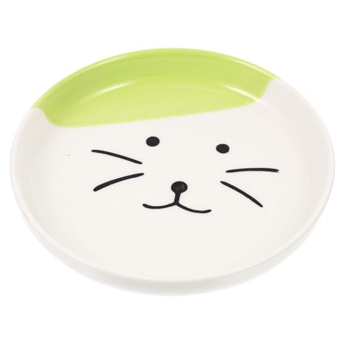 BESTonZON Keramische Katzenschüssel Flache Futterplatte für Katzen Breitere Öffnung Rutschfestes Design für Katzenbabys und Kleine Katzen Einfache Reinigung Langlebig BESTonZON Keramische Katzenschüssel Flache Futterplatte für Katzen Breitere Öffnung Rutschfestes Design für Katzenbabys und Kleine Katzen Einfache Reinigung Langlebig von BESTonZON
