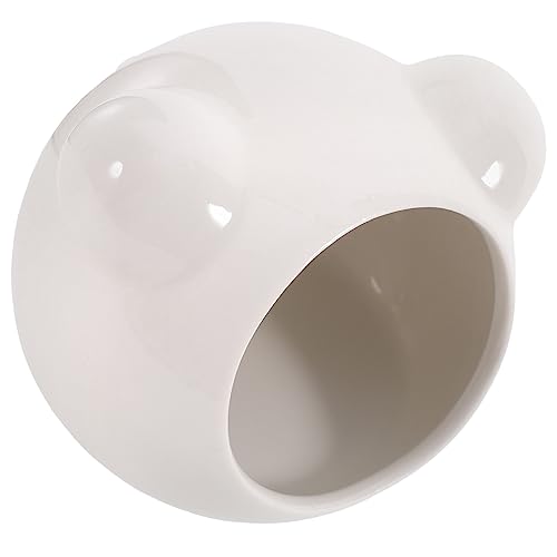 BESTonZON Keramik Hamster Haus Cartoon Form Hideout Critter Haustier Schlaf Nest Kühlendes Hamsterbett Kleinversteck Für Käfig von BESTonZON
