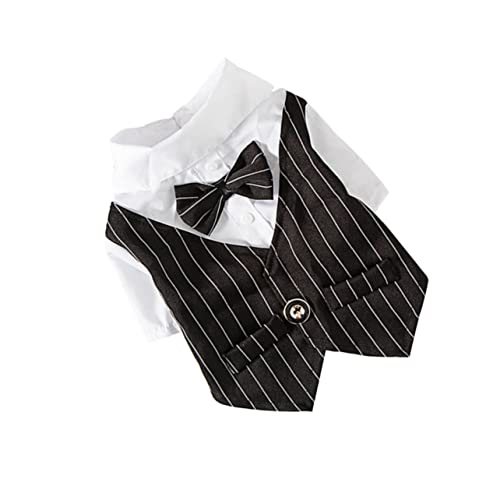 BESTonZON Kleid Für Haustieranzüge Hundekleidung Katzenkleidung Ups Haustierkleidung Party Welpe Drinnen Haustierbekleidung Hunde-Outfit Dackelkleidung Klein Pet-Anzug-kostüm Black von BESTonZON
