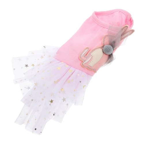 BESTonZON Kleid für Hund Dog Costume Dog Grooming Dog Clothes Haustierbekleidung hundebekleidung süße hundekleidung Rosa nach Kostüme für Hunde züchten Kleider Party-Hundetuch Haustierrock von BESTonZON