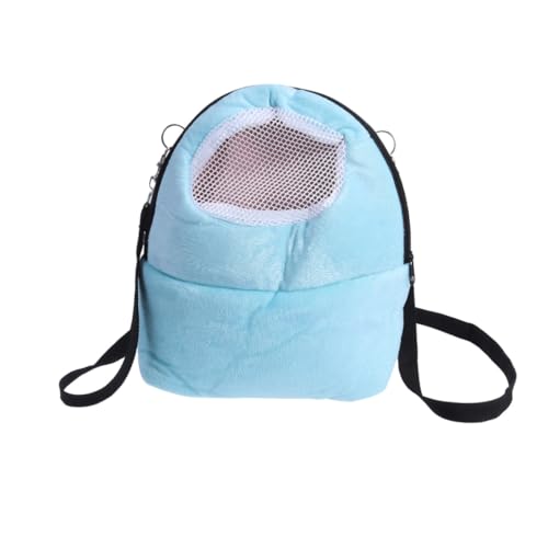 BESTonZON Kleine Haustier Tragetasche aus Warmem Korallvelours mit Atmungsaktivem Mesh für Hamster Meerschweinchen und Igel Portable und Sichere Transportbox für Draußen Blaue Farbe BESTonZON Kleine Haustier Tragetasche aus Warmem Korallvelours mit Atmungsaktivem Mesh für Hamster Meerschweinchen und Igel Portable und Sichere Transportbox für Draußen Blaue Farbe von BESTonZON
