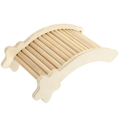 BESTonZON Kleine Holzleiter für Kleintiere Kletterspielzeug für Hamster Chinchillas und Meerschweinchen Sicher und für Käfigdekoration und Spielspaß von BESTonZON