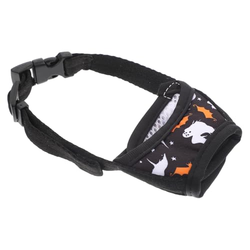 BESTonZON Kleine Hundemundabdeckung Verstellbare Bell Hundemaske Atmungsaktives Design für Hundetraining und Erziehung Verhindert und Unerwünschtes Fressen von BESTonZON