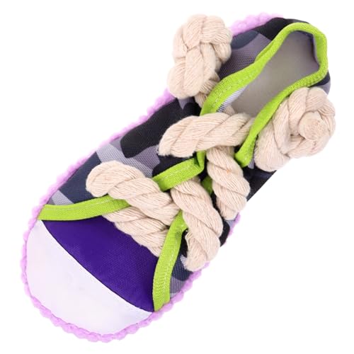 BESTonZON Kleine Quietschespielzeug Schuhform aus Strapazierfähigem Material Kauen und Zahntraining für Welpen Robust und Langlebig von BESTonZON
