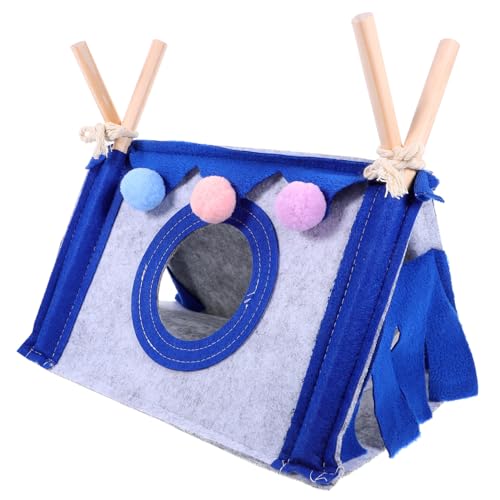 BESTonZON Kleines Hamster Nest Meerschweinchen-Hängematte meerschweinchen versteck hasenhöhle kaninchenhöhle spielzeuge Dekoratives Hamster -Versteck Winterversteck für Hamster hölzern von BESTonZON