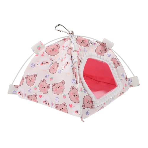 BESTonZON Meerschweinchenzelt Aus Plüsch Komfortables Hamsterhaus Dekoratives Versteck Für Kleine Haustiere Warmes Bett Für Hamster Und Chinchillas von BESTonZON