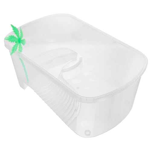 BESTonZON Kleines Schildkröten Aquarium mit Kunststoff Terrarium und Robustes Wasseraquarium mit Rampe für Wasserschildkröten Pflegeleichtes Reptilien Terrarium für Gesunden Lebensraum BESTonZON Kleines Schildkröten Aquarium mit Kunststoff Terrarium und Robustes Wasseraquarium mit Rampe für Wasserschildkröten Pflegeleichtes Reptilien Terrarium für Gesunden Lebensraum von BESTonZON