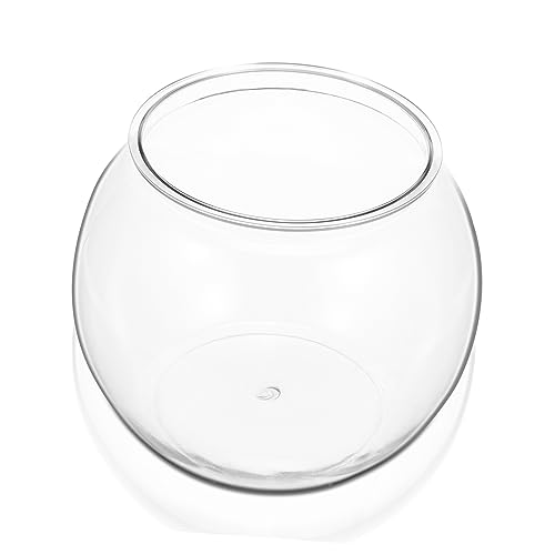 BESTonZON Kleines Transparentes Kunststoff Aquarium Fischglas für Desktop Dekoration Fall für Goldfische und Pflanzen Design BESTonZON Kleines Transparentes Kunststoff Aquarium Fischglas für Desktop Dekoration Fall für Goldfische und Pflanzen Design von BESTonZON