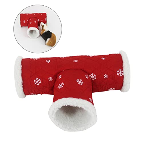 BESTonZON Kleintier Tunnelspielzeug aus Fleece Warmes Versteck für Hamster Meerschweinchen und Ratten T Förmiger Spielkanal Farbe Zufällig Zufällige Farbe Zufällige Farbe BESTonZON Kleintier Tunnelspielzeug aus Fleece Warmes Versteck für Hamster Meerschweinchen und Ratten T Förmiger Spielkanal Farbe Zufällig Zufällige Farbe Zufällige Farbe von BESTonZON