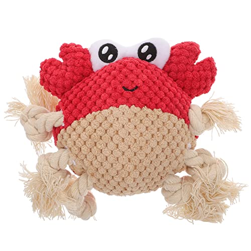 BESTonZON Krabbenform für Kauen und Zahnpflege Leichtes und Tragbares Quietschspielzeug mit Geräuschfunktion für Kleine und Mittlere Fördert Gesundheit BESTonZON Krabbenform für Kauen und Zahnpflege Leichtes und Tragbares Quietschspielzeug mit Geräuschfunktion für Kleine und Mittlere Fördert Gesundheit von BESTonZON