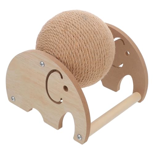 BESTonZON Kratzball für Katzen Sisal Katzenkratzball mit Stabilem Sockel Interaktives für Kätzchen Multifunktional zum Kratzen Klettern und Schützt Möbel vor Kratzern für Kleine Katzen und von BESTonZON
