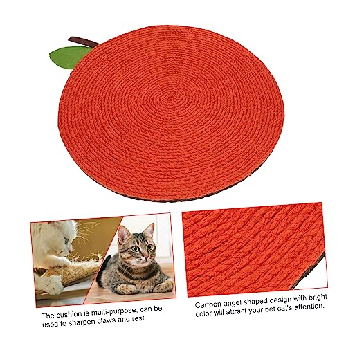 BESTonZON Kratzmatte Katzen Orangendesign Kratzbrett Robust Langlebig Leicht Tragbar für Wohnungskatzen zur Entspannung und Bewegung Zuhause von BESTonZON