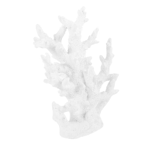 BESTonZON Künstliche Aquarium Dekoration Resin Deko Ornament Weißes Korallenmodell für Fischbecken und Teichlandschaft Leicht Fischfreundlich Aquarium Zubehör von BESTonZON