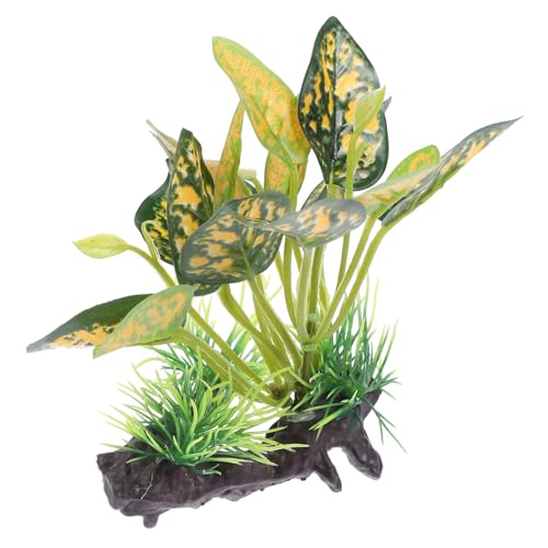 BESTonZON Künstliche Aquariumpflanze aus Hochwertigem Naturgetreue Dekoration für Aquarien Langlebig und Farbecht für Fischaquarien und Aquarium Dekoration von BESTonZON