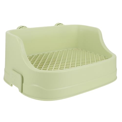 BESTonZON Kunststoff Kleintier Toilette mit Spritzschutz Quadratische Trainingsbox für Kaninchen Meerschweinchen Hamster und Chinchilla Robustes Platzsparendes Haustier Wc in Grün BESTonZON Kunststoff Kleintier Toilette mit Spritzschutz Quadratische Trainingsbox für Kaninchen Meerschweinchen Hamster und Chinchilla Robustes Platzsparendes Haustier Wc in Grün von BESTonZON