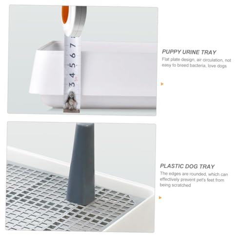 BESTonZON Kunststoff Welpen Urinunterlage mit Hohem Spritzwassergeschütztes Hundetoiletten Tablett Kleines Robustes Hundezubehör für Effektives Welpentoilettentraining Leicht zu Reinigen von BESTonZON