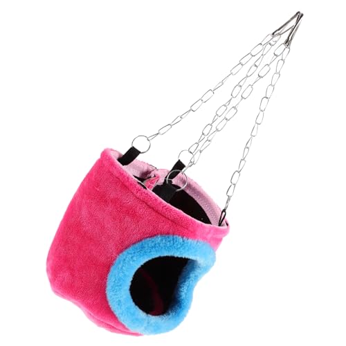 BESTonZON Kuschelhöhle für Kleine Tiere Warmes Baumwoll Hängematte für Meerschweinchen Chinchillas Ratten S Zufällige Farbe Zufällige Farbe Zufällige Farbe von BESTonZON