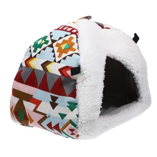 BESTonZON Hamster Hängematte Warmes Vogelnest für Kleintiere Atmungsaktive und Bequeme Hamsterhütte für Hamster Ratten und Chinchillas mit Hängemattenfunktion und Gemütlich von BESTonZON