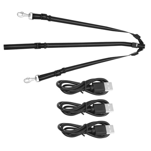 BESTonZON LED Pferde Brustgurt Leuchtend mit Aluminiumhaken Ring Strapazierfähiges Seil für Pferdetraining und Nachtreit Leicht Tragbar Für Outdoor Reitsport und Shows von BESTonZON