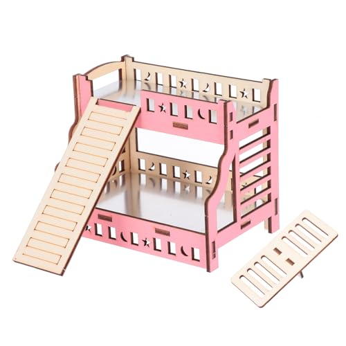 BESTonZON Lagiges Hamsterspielhaus mit Kühlbett Kletterleiter und Wippe für Kleine Haustiere für Hamster Ratten und Andere Kleintiere Fördert Gesundheit und Spielverhalten von BESTonZON