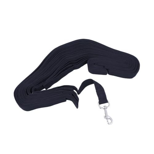 BESTonZON Lange Hundetraining Leine aus Robustem Material mit Verchromtem Karabiner Komfortablem Griff und Schnellverschluss für Welpen und Hundetraining Schwarz von BESTonZON