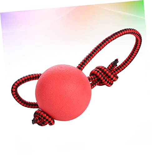 BESTonZON Langlebiges Hundekauspielzeug Ball aus Elastischem Gummi mit Robustem Seil Großer Durchmesser Zahnreinigend und Stresslösend für Interaktives Training und Zufällige Farbe BESTonZON Langlebiges Hundekauspielzeug Ball aus Elastischem Gummi mit Robustem Seil Großer Durchmesser Zahnreinigend und Stresslösend für Interaktives Training und Zufällige Farbe von BESTonZON