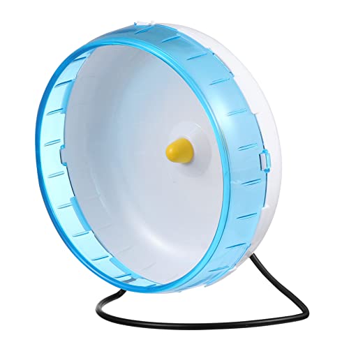 BESTonZON Laufrad für Hamsterspielzeug Hamster nager Kleintier Hamster Laufrad Mini Haustier Hamster läuft Jogging-Spinner Hamster Eichhörnchen Rad Metall Blue von BESTonZON