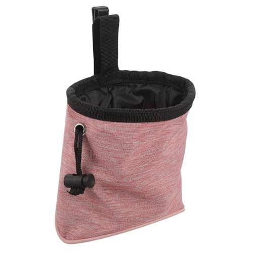 BESTonZON Leckerlitasche für Hunde aus Leichtem Oxford mit Karabiner Praktische Bauchtasche für Welpen Snacks Outdoor Futterbeutel mit Schnellem Verschluss für Hundetraining und von BESTonZON